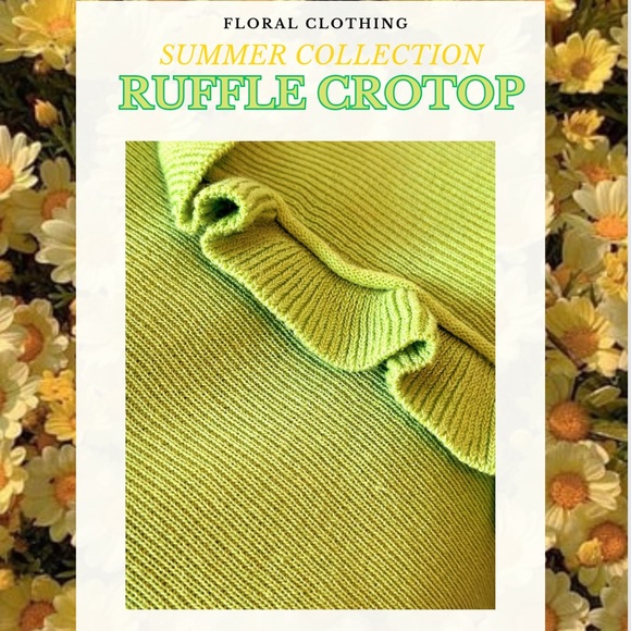 🍀𝐒𝐇𝐎𝐏𝐄𝐄 𝐺𝑟𝑒𝑒𝑛 𝑟𝑢𝑓𝑓𝑙𝑒 𝑘𝑛𝑖𝑡 𝑐𝑟𝑜𝑡𝑜𝑝🍀 - Picture 2 of 2